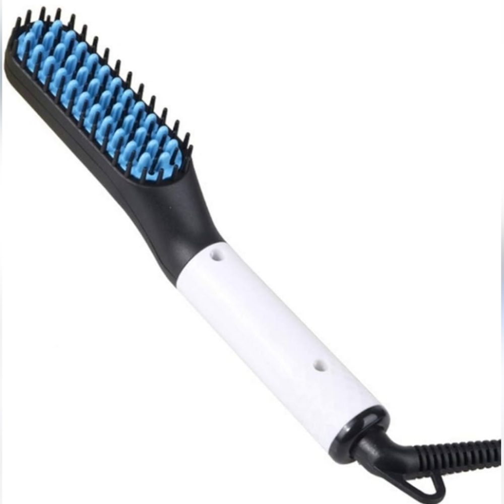 New Men's Electric Beard & Hair Straightener Grooming Brush